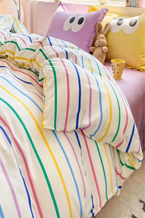 L'essentiel linge de maison Juego de Fundas de Almohada Oxford, Amarillo y Lila L'essentiel linge de maison Juego de Fundas de Almohada Oxford, Amarillo y Lila
